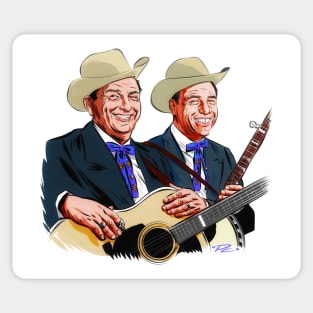 Flatt and Scruggs - An illustration by Paul Cemmick Sticker